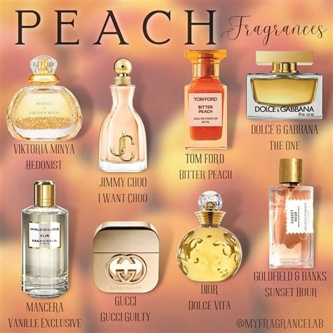 peach scents.